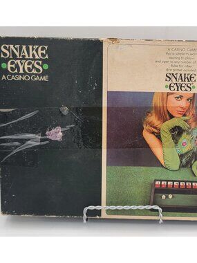 Vintage Snake Eyes Casino Game Complete Original Box 1968 Selchow & Righter Co